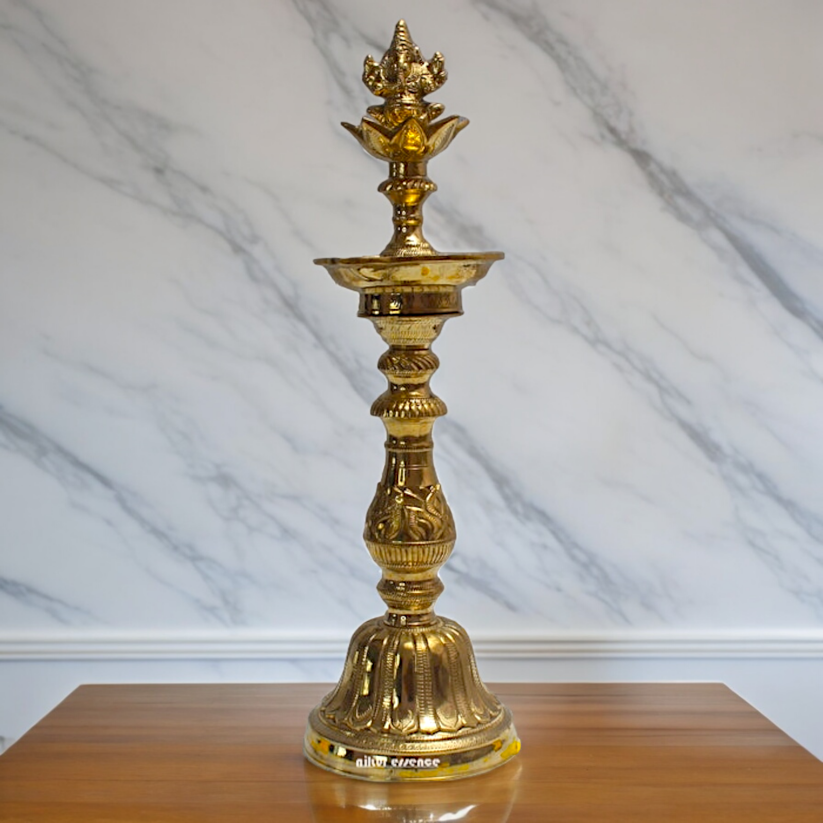 Buy Brass Ganesh lamp Diya - 15 inches Nikuressence