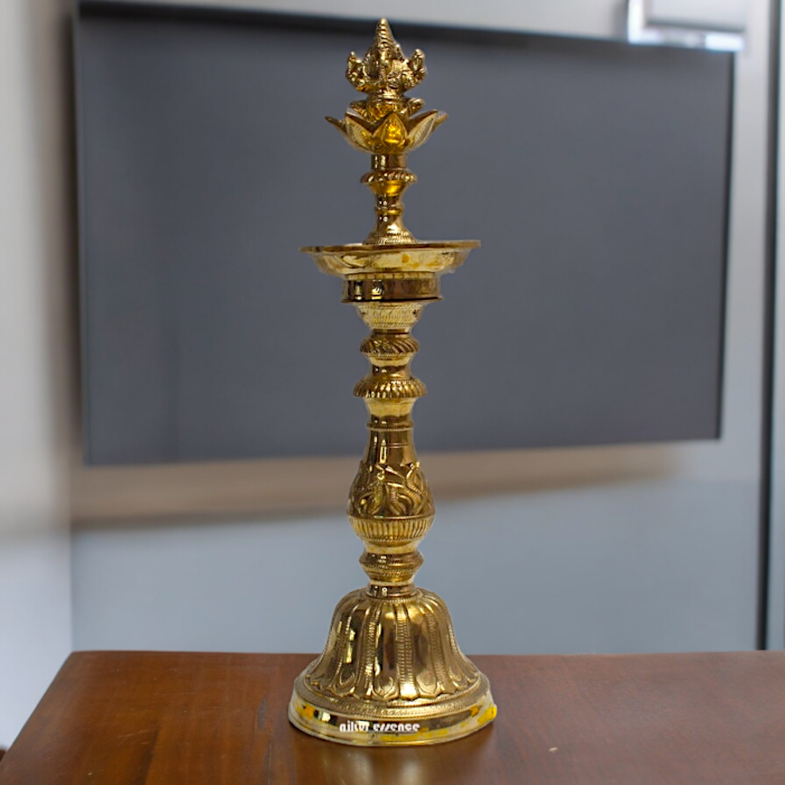 Buy Brass Ganesh lamp Diya - 15 inches Nikuressence