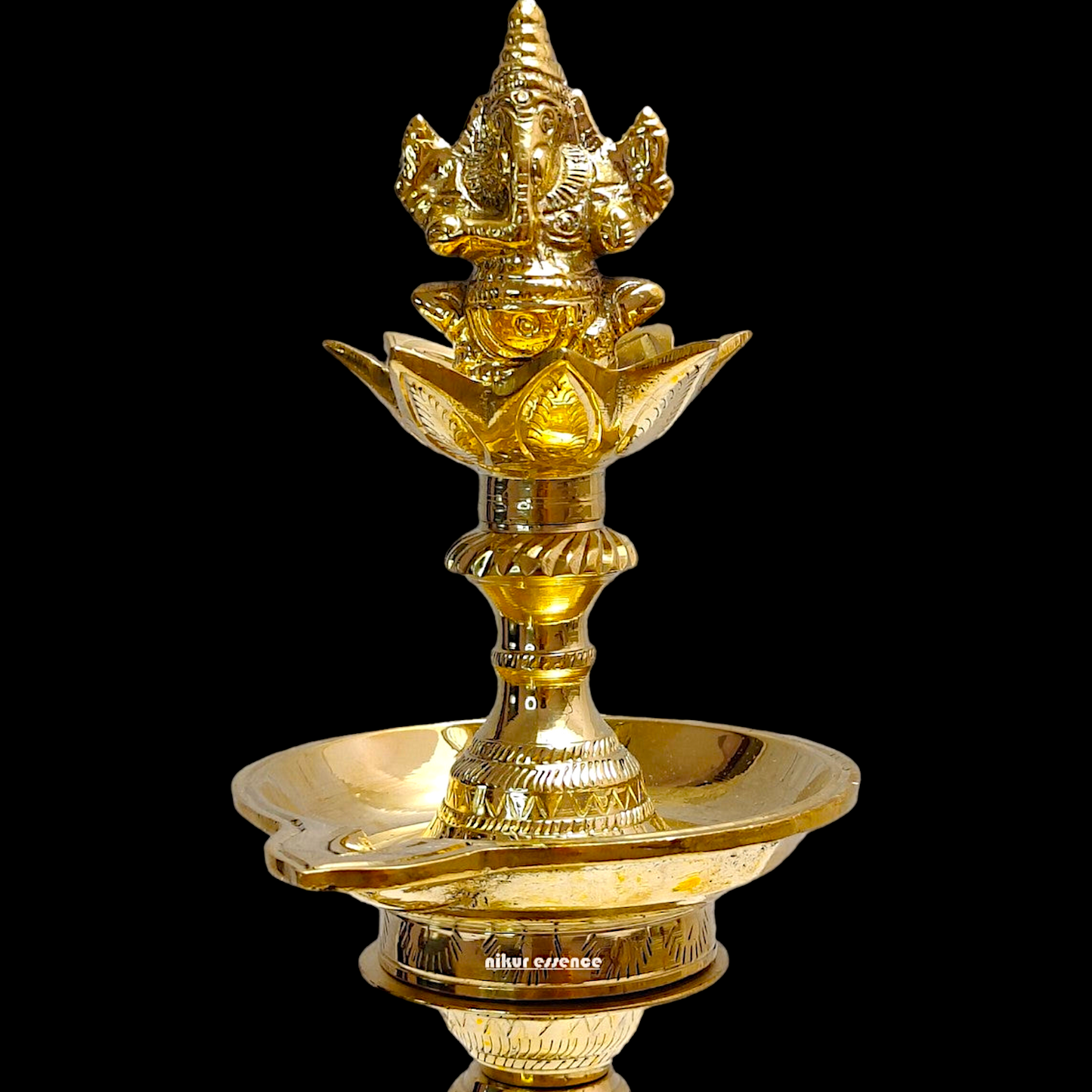 Buy Brass Ganesh lamp Diya - 15 inches Nikuressence