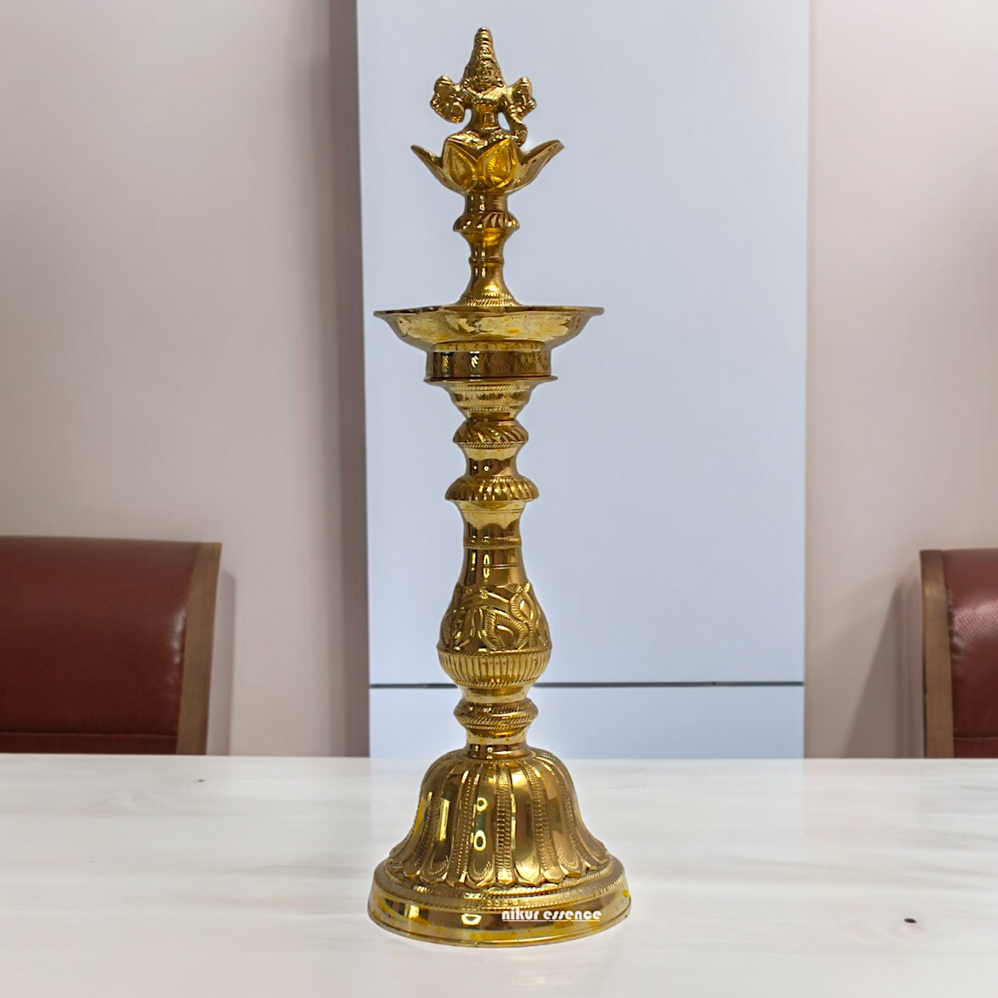 Buy Brass Ganesh lamp Diya - 15 inches Nikuressence