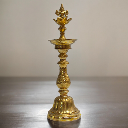 Buy Brass Ganesh lamp Diya - 15 inches Nikuressence
