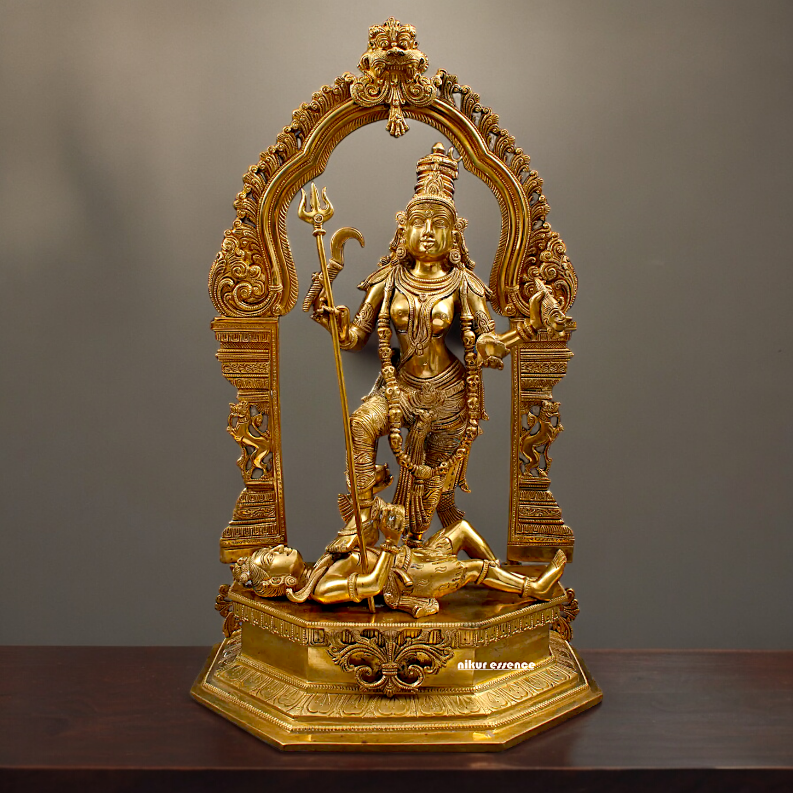 Goddess Solid Brass Kali Maa Idol - 22.047 inches Nikuressence
