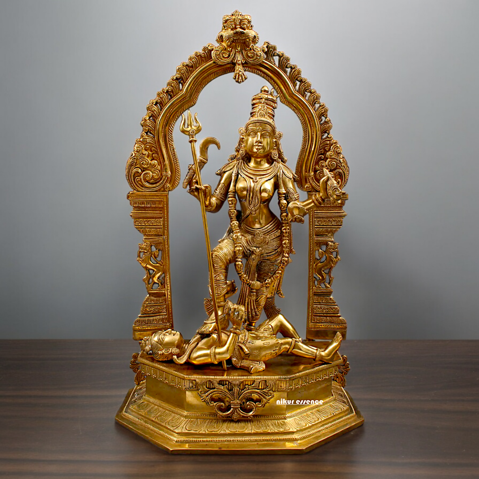 Goddess Solid Brass Kali Maa Idol - 22.047 inches Nikuressence
