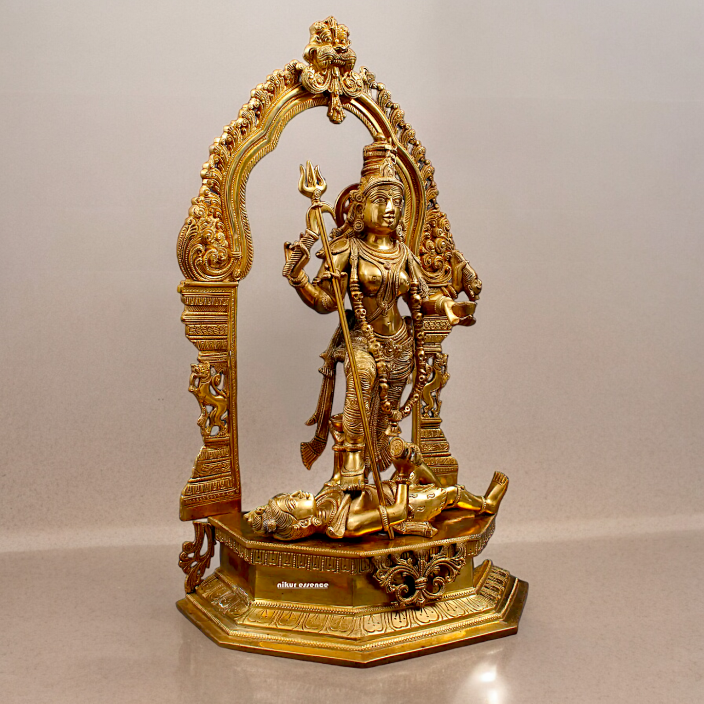 Goddess Solid Brass Kali Maa Idol - 22.047 inches Nikuressence