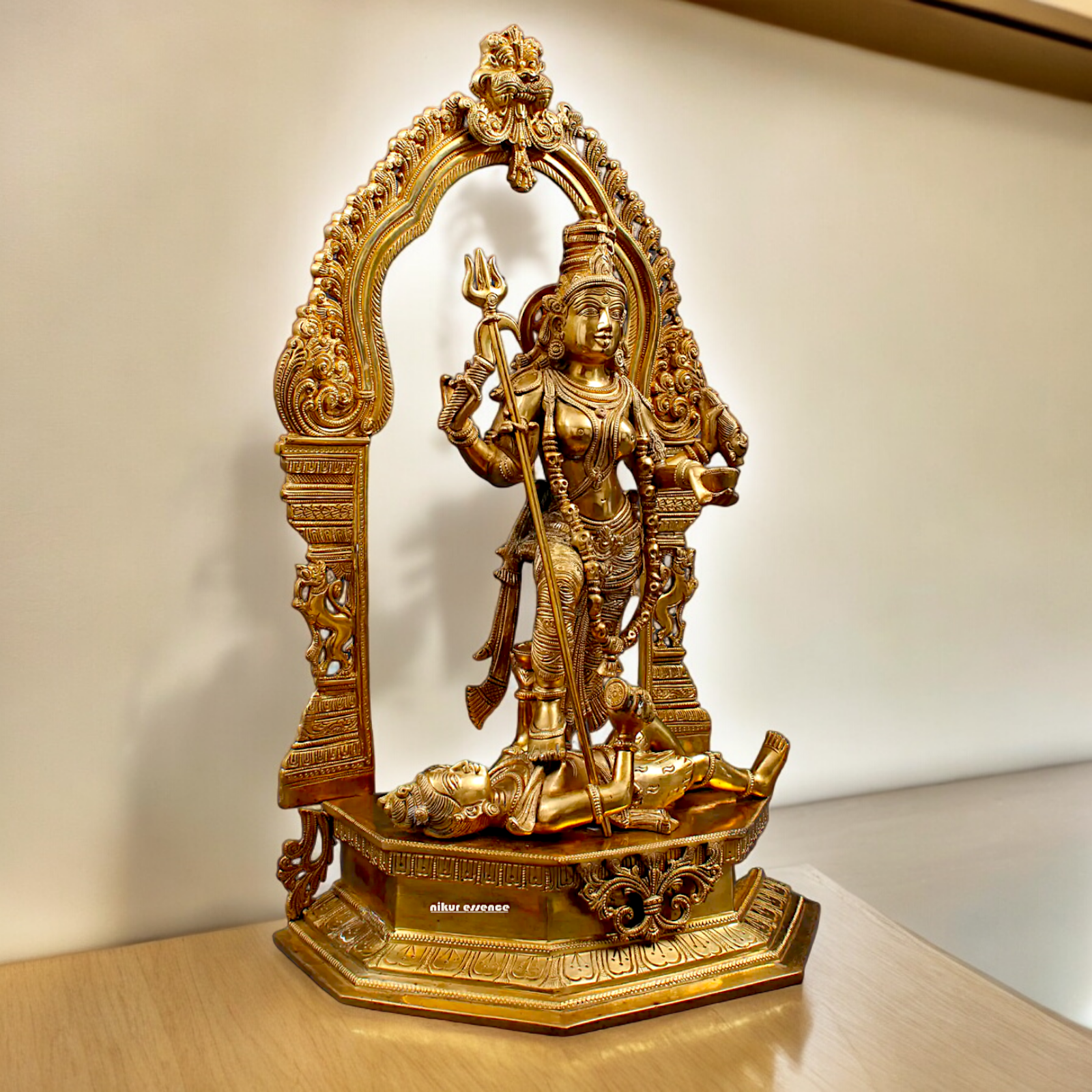Goddess Solid Brass Kali Maa Idol - 22.047 inches Nikuressence