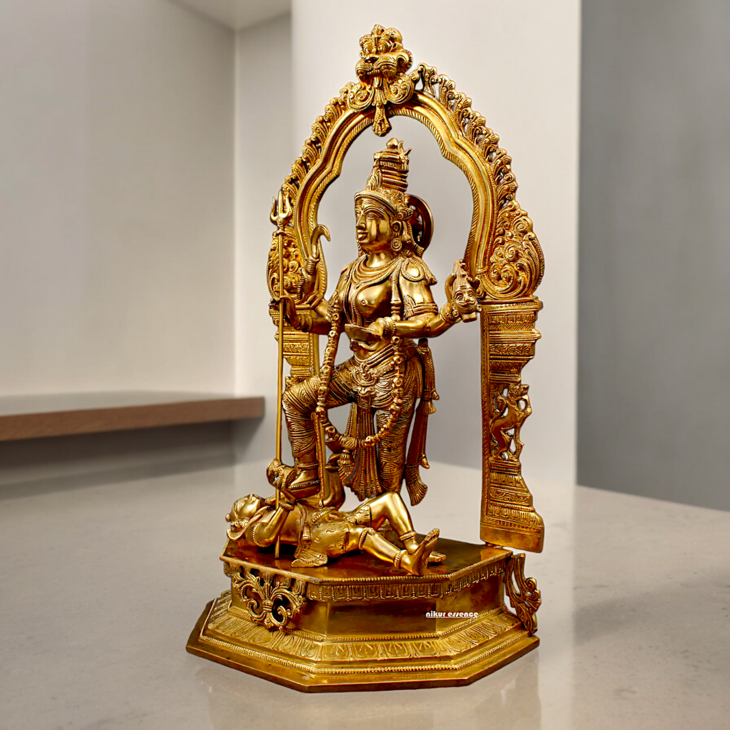 Goddess Solid Brass Kali Maa Idol - 22.047 inches Nikuressence