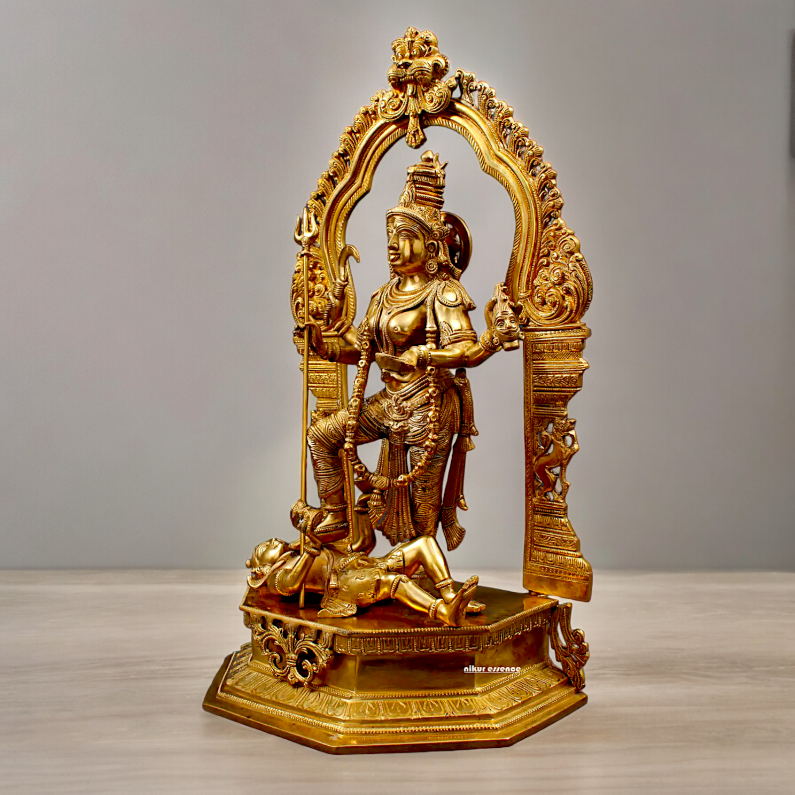Goddess Solid Brass Kali Maa Idol - 22.047 inches Nikuressence