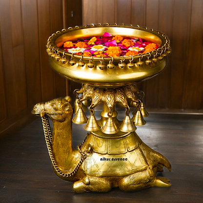 Superfine Brass Camel Urli - 41 cm Nikuressence