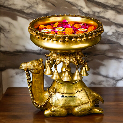 Superfine Brass Camel Urli - 41 cm Nikuressence