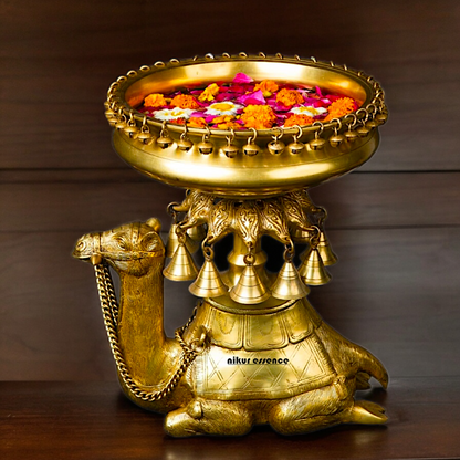 Superfine Brass Camel Urli - 41 cm Nikuressence