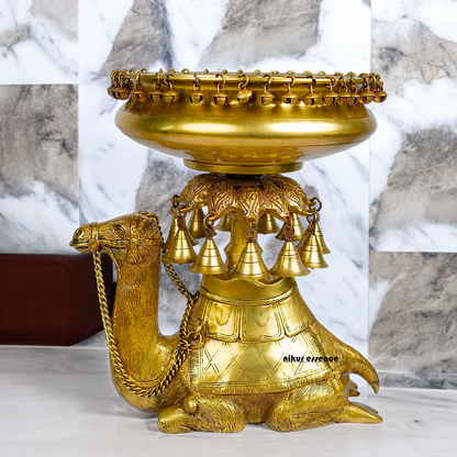 Superfine Brass Camel Urli - 41 cm Nikuressence