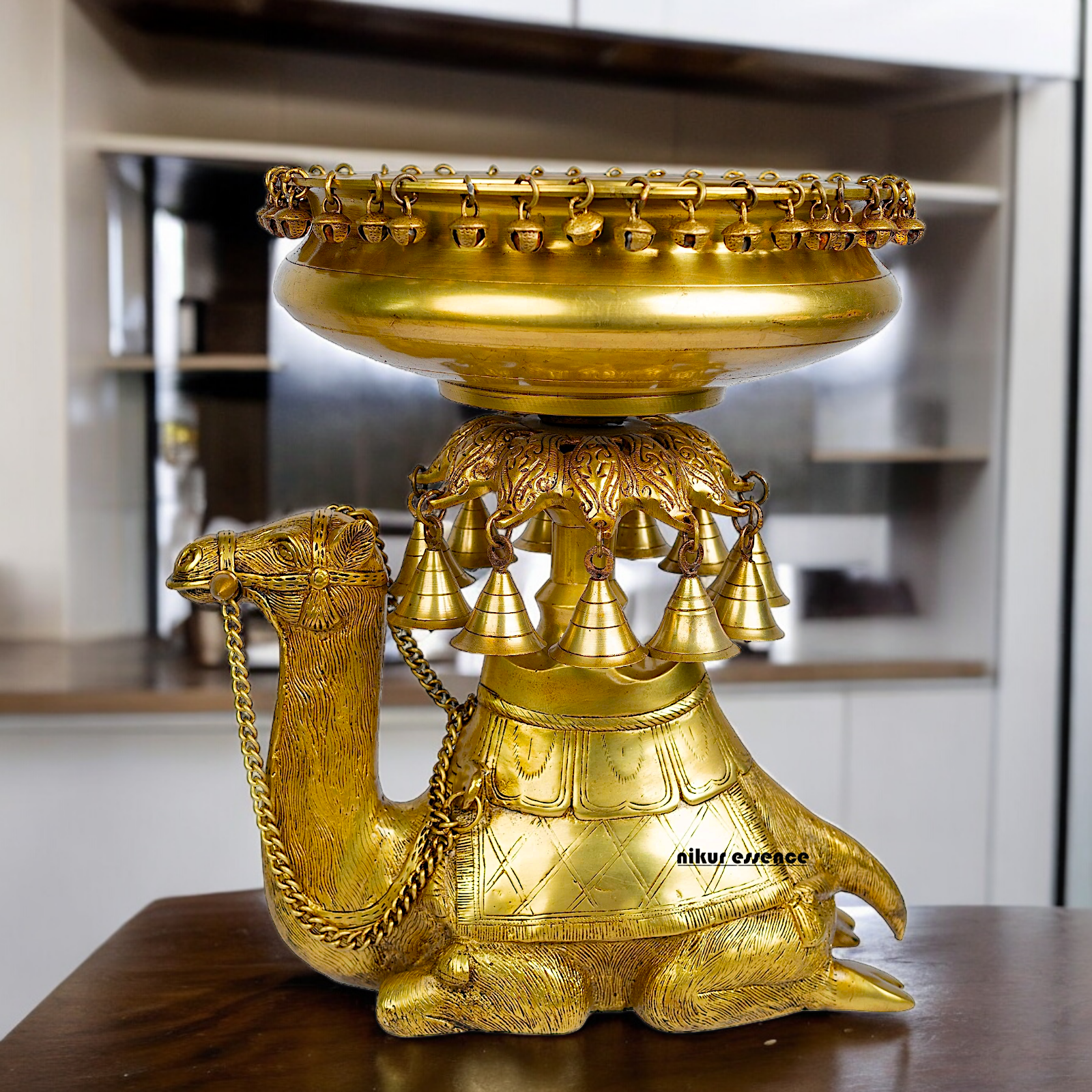 Superfine Brass Camel Urli - 41 cm Nikuressence