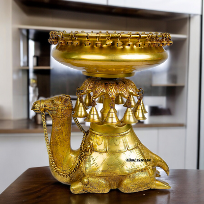 Superfine Brass Camel Urli - 41 cm Nikuressence
