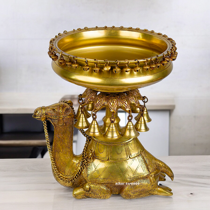 Superfine Brass Camel Urli - 41 cm Nikuressence