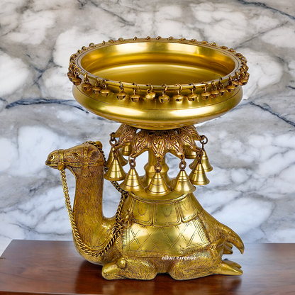 Superfine Brass Camel Urli - 41 cm Nikuressence