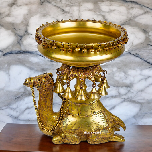 Superfine Brass Camel Urli - 41 cm Nikuressence