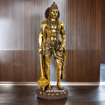 Large Brass Hanuman Monkey God Statue - 24 inches Nikuressence