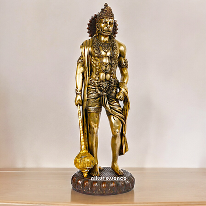 Large Brass Hanuman Monkey God Statue - 24 inches Nikuressence