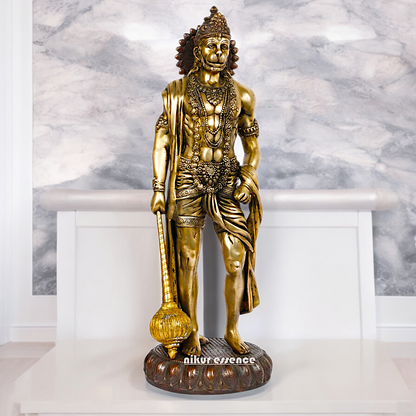 Large Brass Hanuman Monkey God Statue - 24 inches Nikuressence