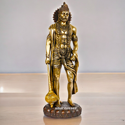 Large Brass Hanuman Monkey God Statue - 24 inches Nikuressence