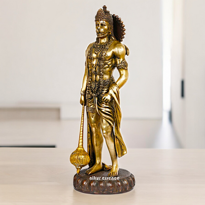 Large Brass Hanuman Monkey God Statue - 24 inches Nikuressence