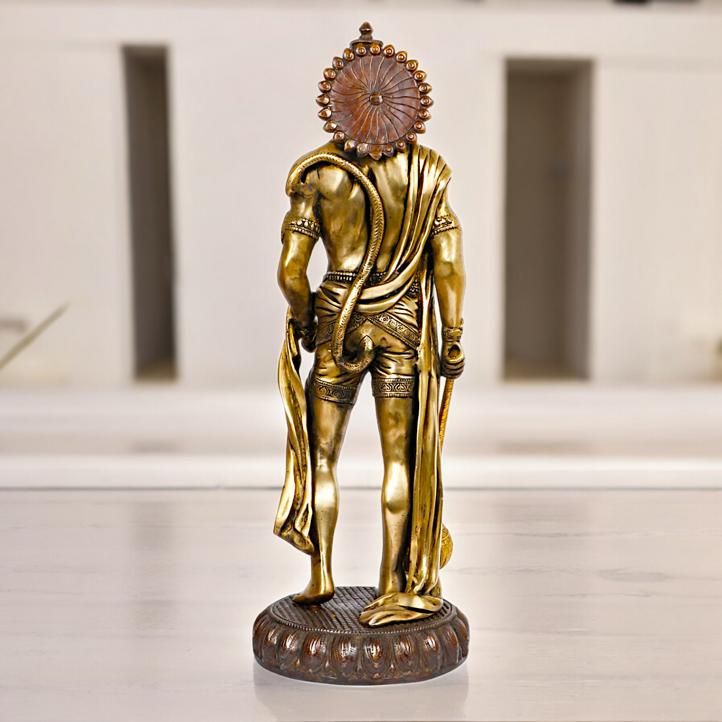 Large Brass Hanuman Monkey God Statue - 24 inches Nikuressence
