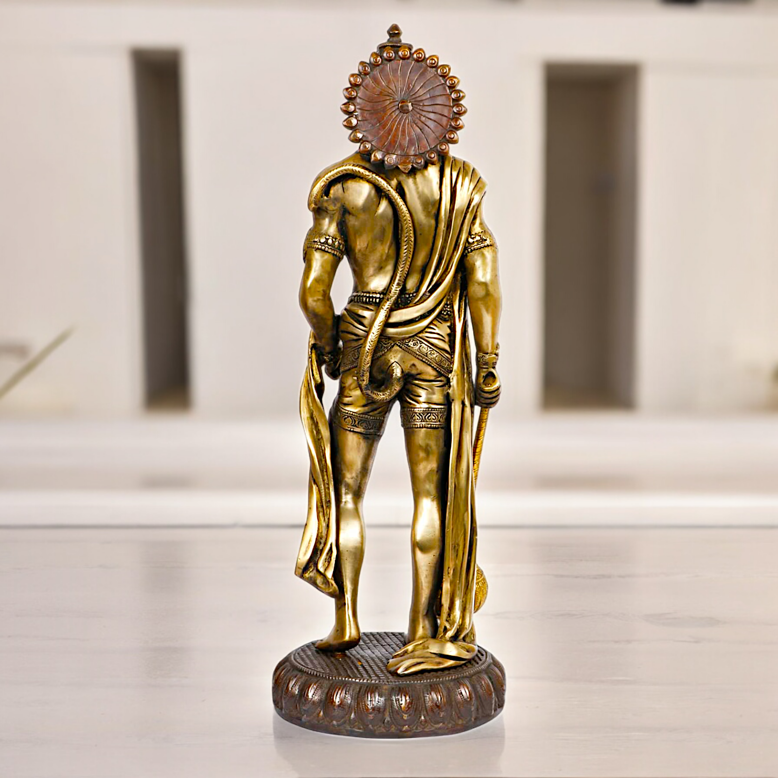 Large Brass Hanuman Monkey God Statue - 24 inches Nikuressence
