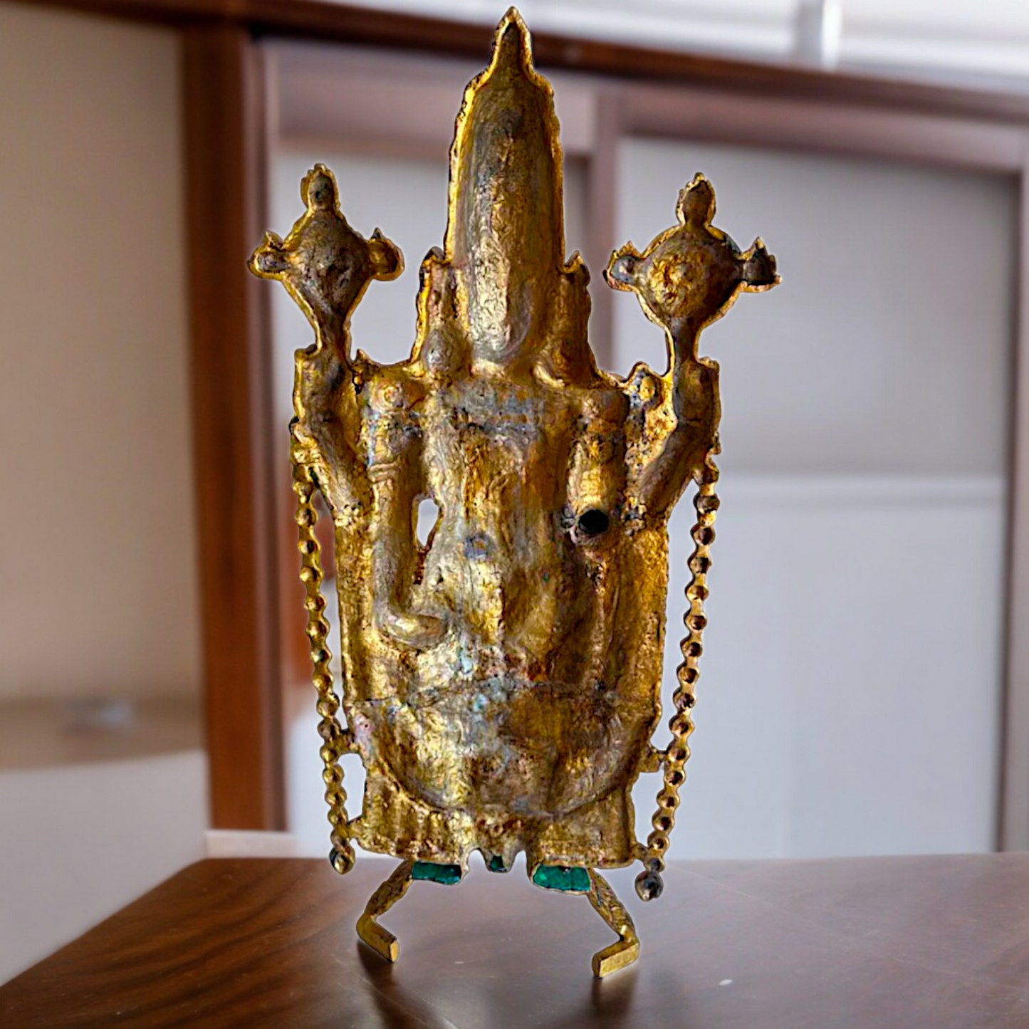 Large Tirupati Balaji Brass with Stone Work Idol - 46 inches Nikuressence