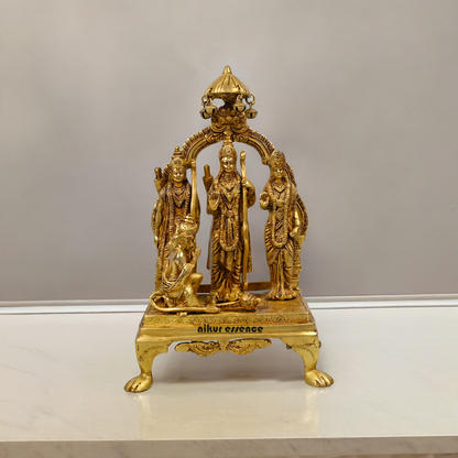 Solid Ram Darbar idol Ram ji Laxman ji Sita ji Hanuman ji idol - 14 inches Nikuressence