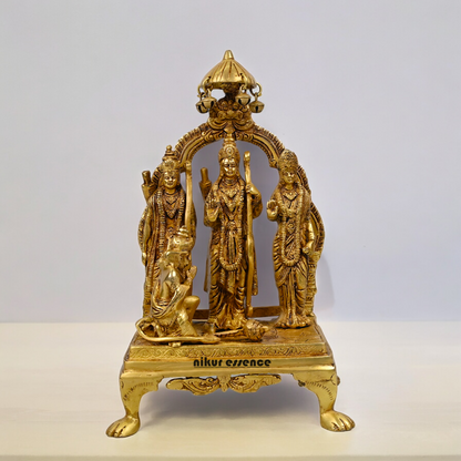 Solid Ram Darbar idol Ram ji Laxman ji Sita ji Hanuman ji idol - 14 inches Nikuressence