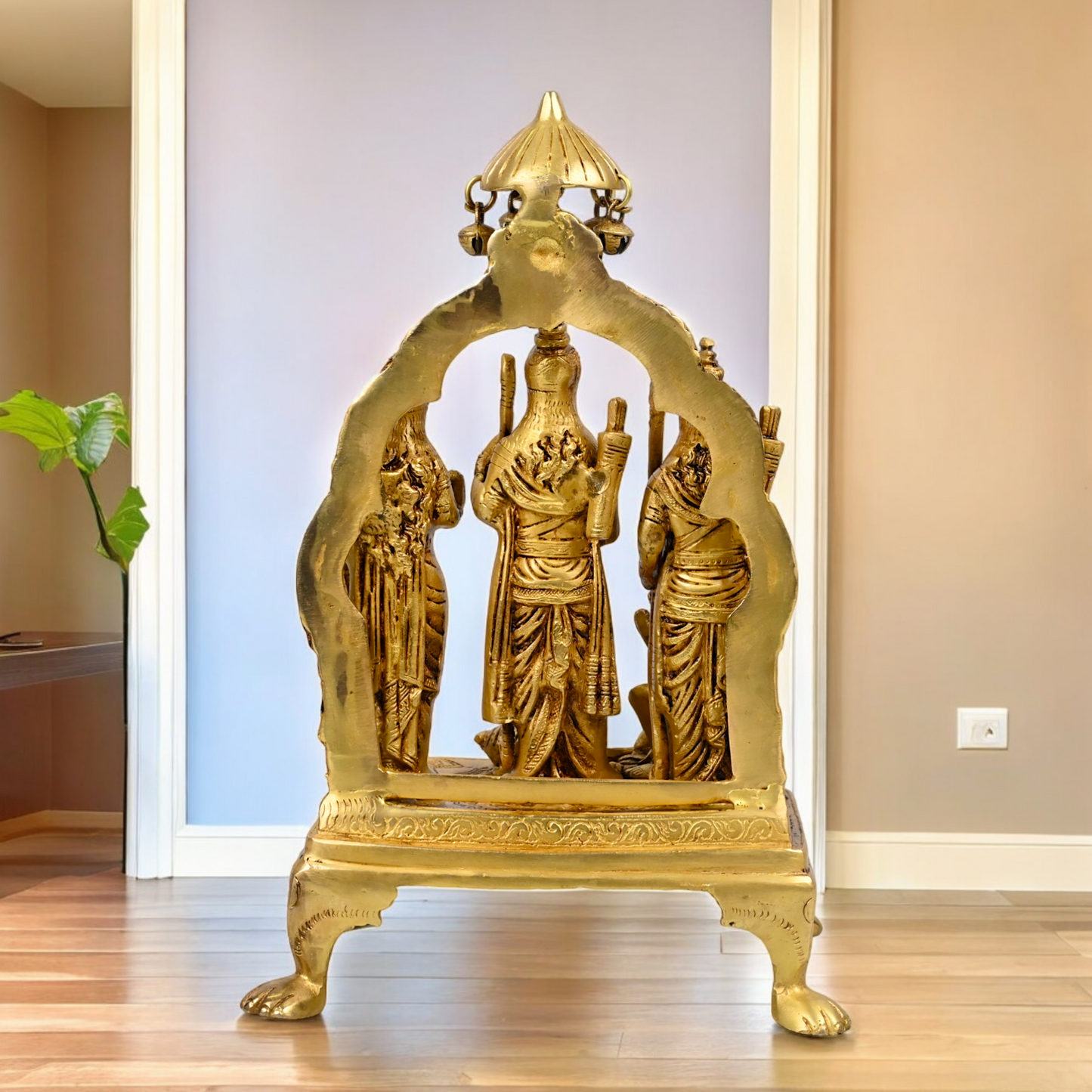 Solid Ram Darbar idol Ram ji Laxman ji Sita ji Hanuman ji idol - 14 inches Nikuressence