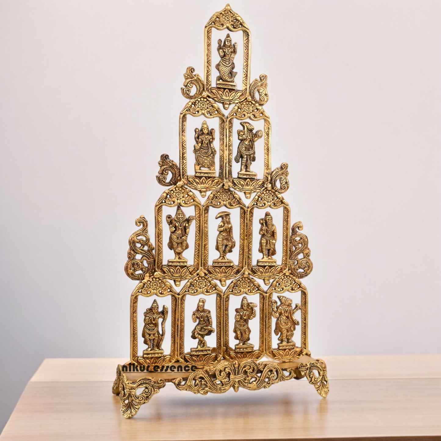 Solid Brass Dashavatar of Vishnu Hanging Statue - 27 inches Nikuressence