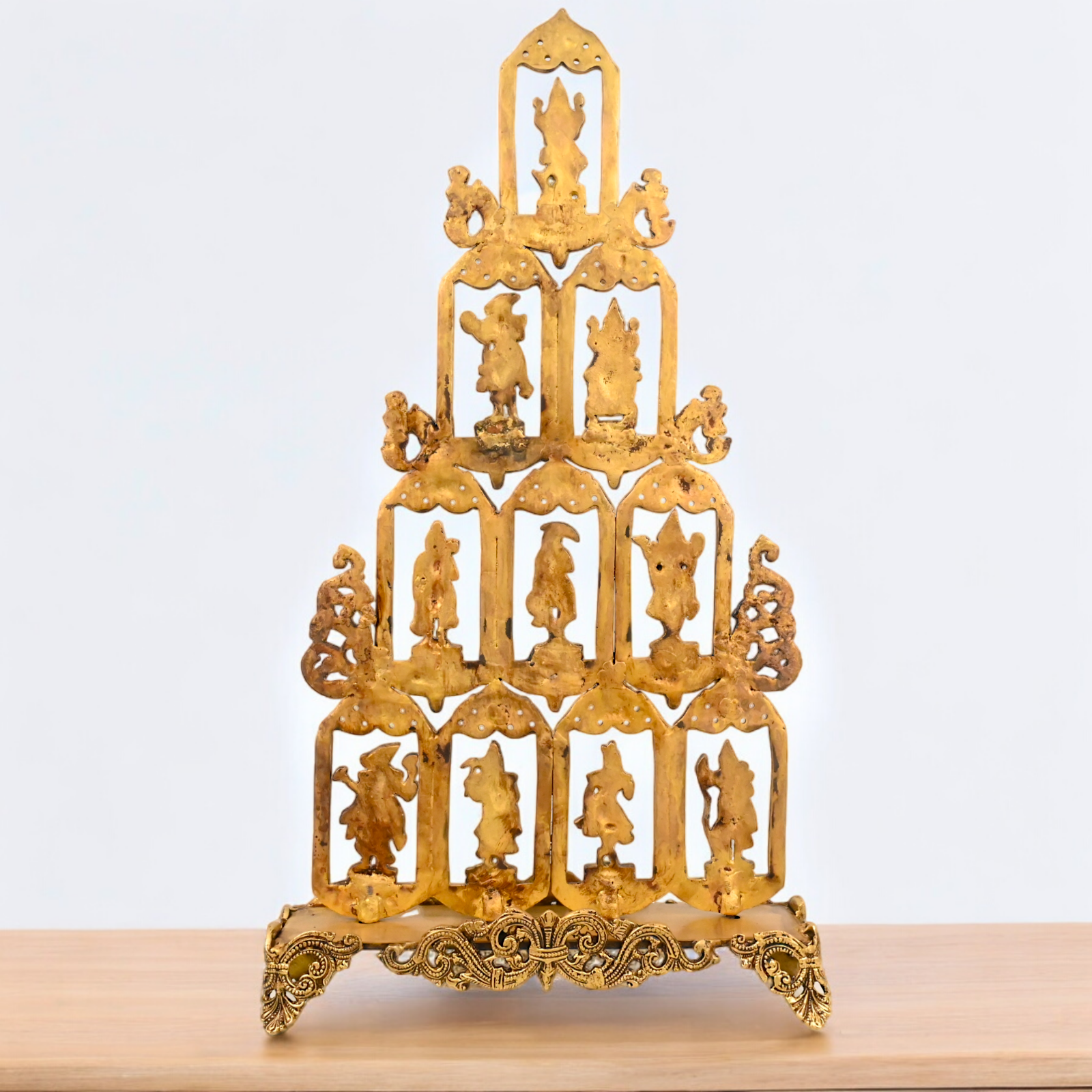 Solid Brass Dashavatar of Vishnu Hanging Statue - 27 inches Nikuressence