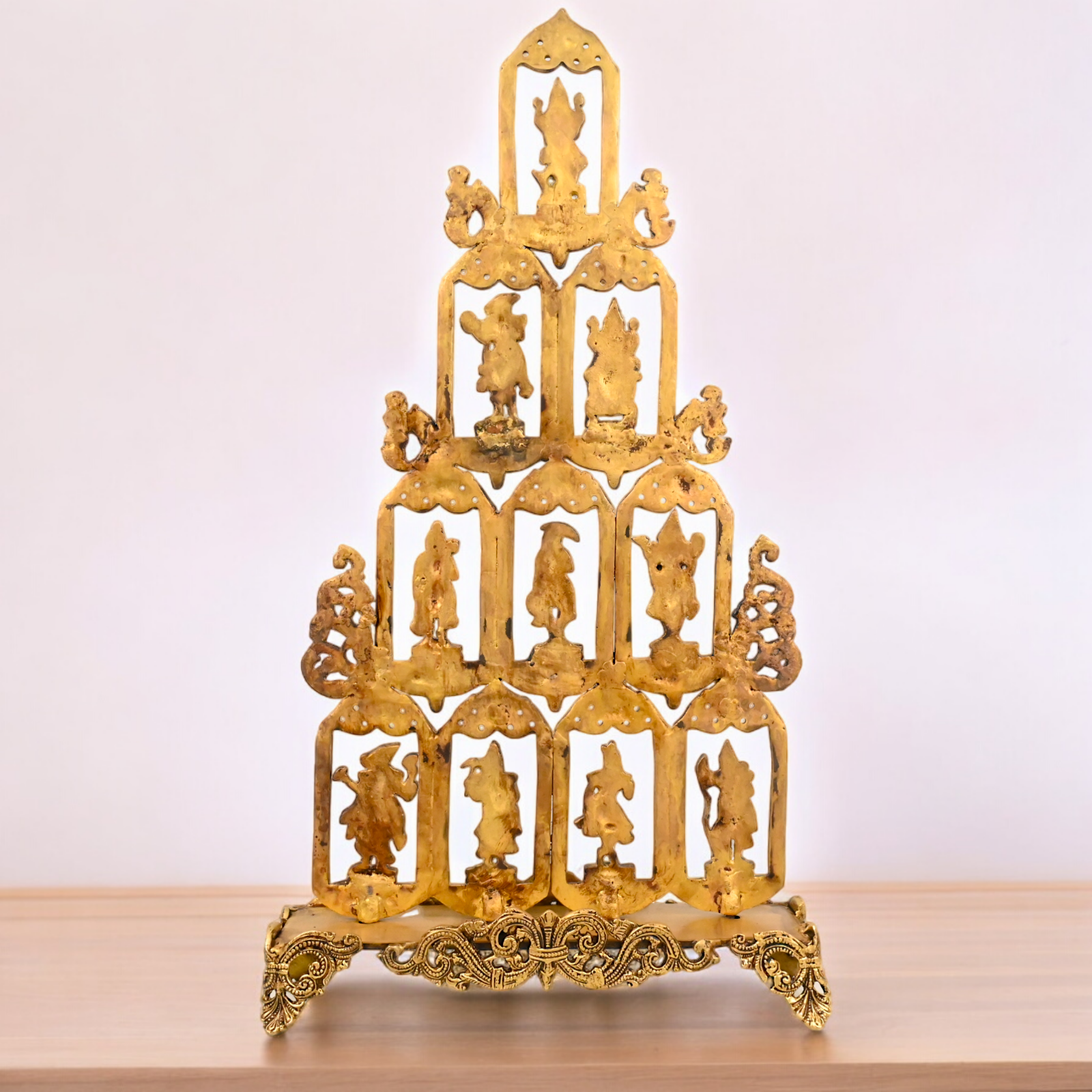 Solid Brass Dashavatar of Vishnu Hanging Statue - 27 inches Nikuressence