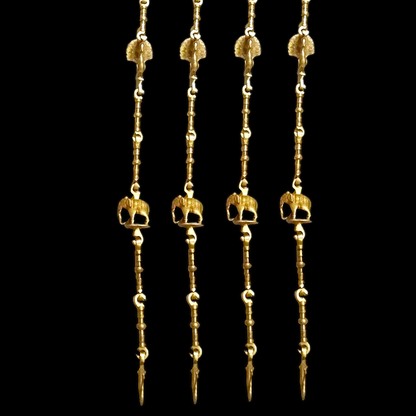 Handcrafted Rosewood Jhoola/oonjal – 5ft Traditional Wooden Swing with 7ft Brass Chains| Nikur Essence Nikuressence