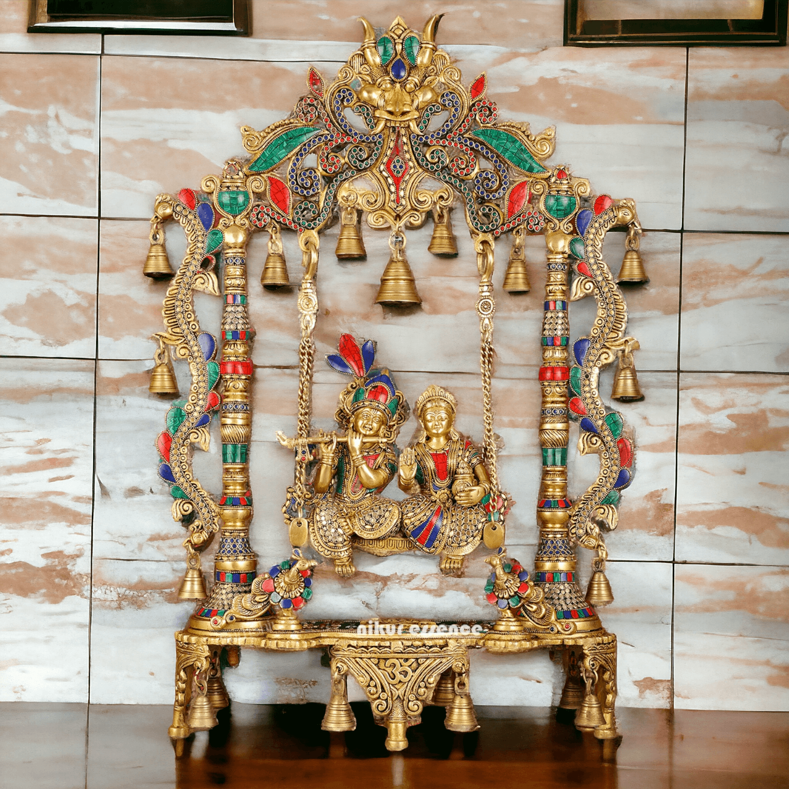 Buy Large Radha Krishna Swing | Buy Radha Krishna Jhula | 30 inch Nikuressence