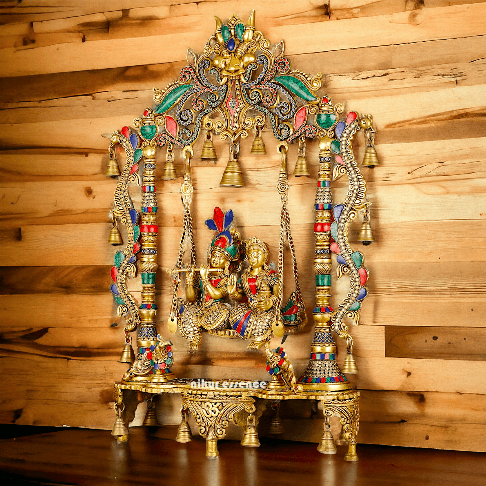 Buy Large Radha Krishna Swing | Buy Radha Krishna Jhula | 30 inch Nikuressence