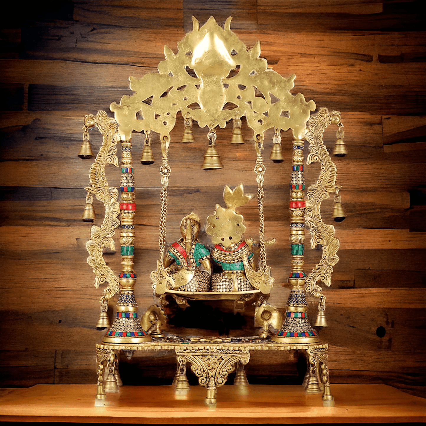 Buy Large Radha Krishna Swing | Buy Radha Krishna Jhula | 30 inch Nikuressence