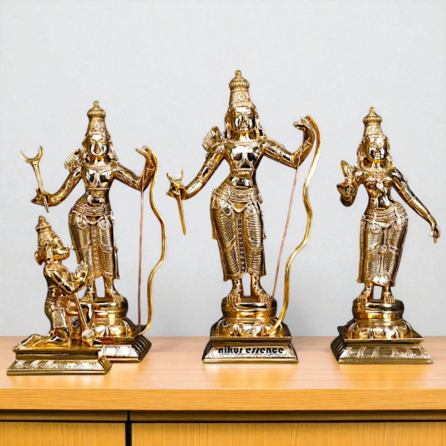 Ram Darbar set Panchaloha idol - 2 Feet Nikuressence