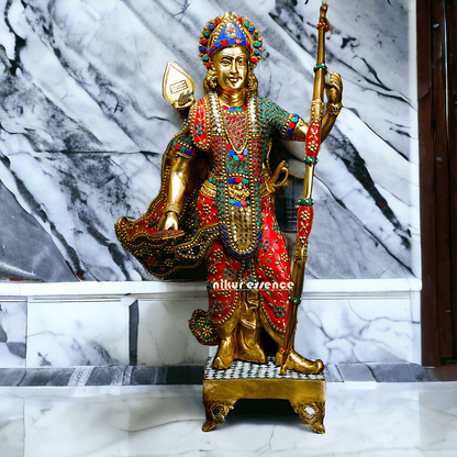 Buy Ram Statue in Brass with Inlay Work – Perfect for Home Decor Nikuressence