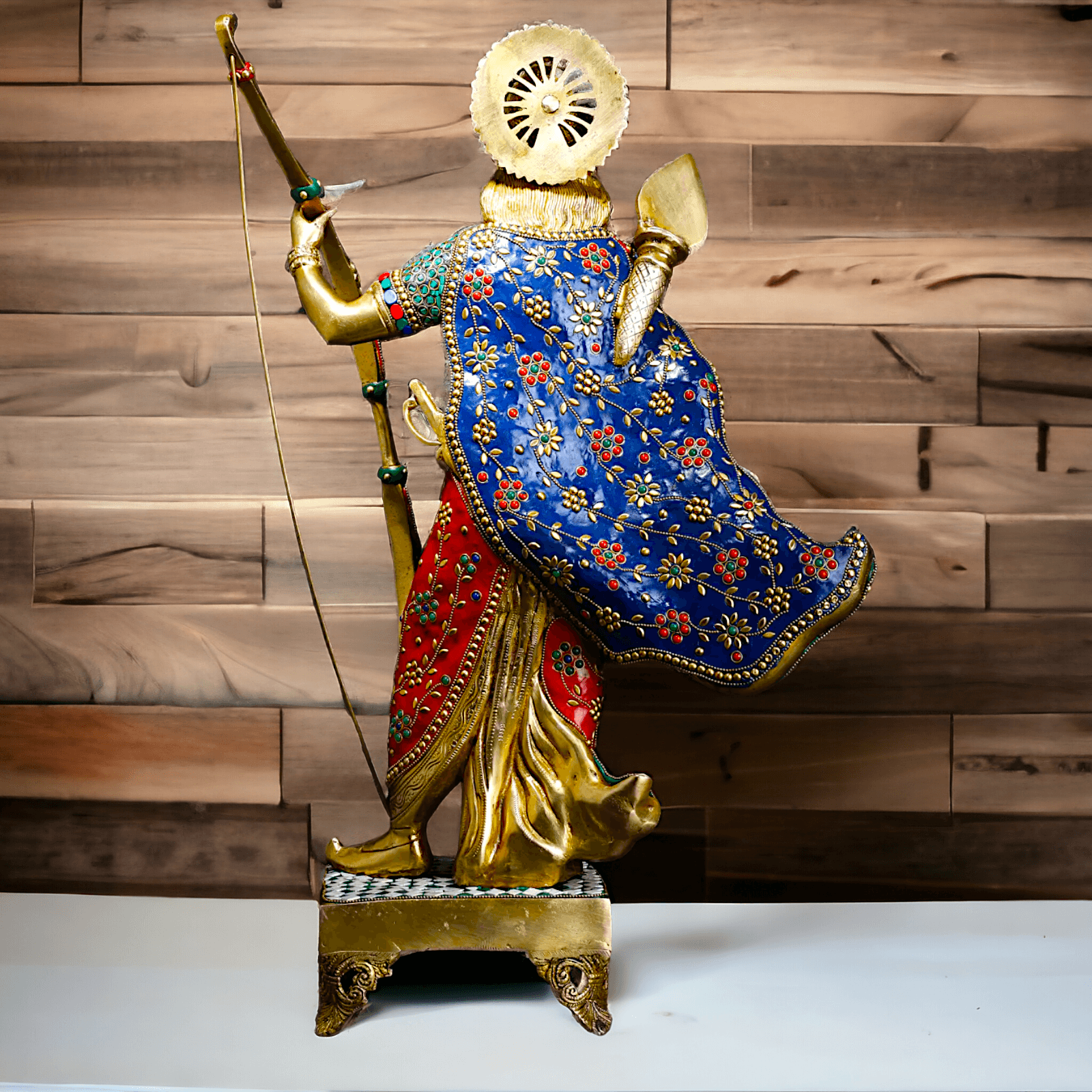 Buy Ram Statue in Brass with Inlay Work – Perfect for Home Decor Nikuressence