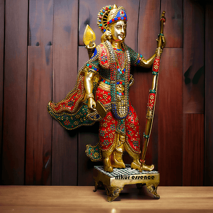 Buy Ram Statue in Brass with Inlay Work – Perfect for Home Decor Nikuressence