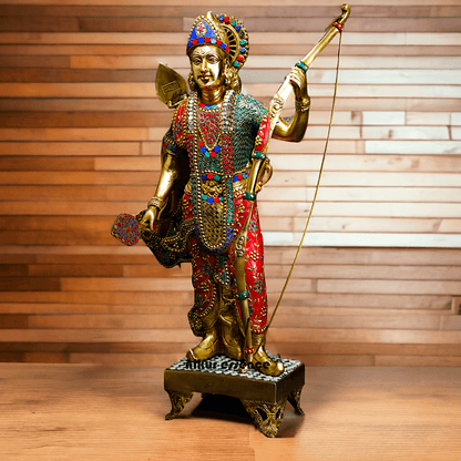 Buy Ram Statue in Brass with Inlay Work – Perfect for Home Decor Nikuressence