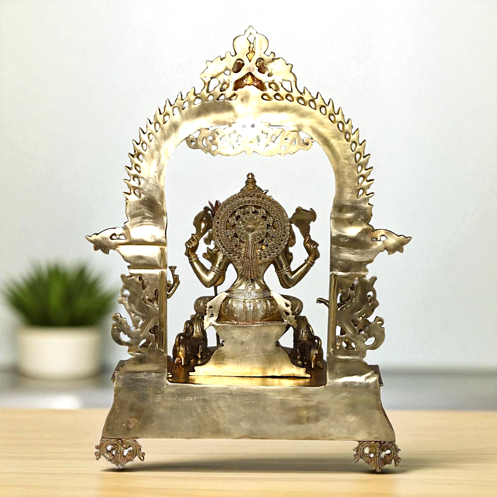 Goddess Tripura Sundari Devi Rajarajeshwari Bronze/Panchaloha idol - 29 Inches Nikuressence