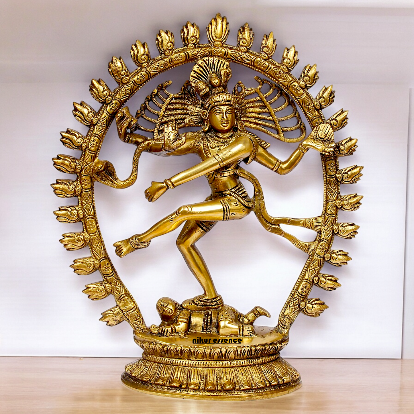 Solid Brass Natraja Shiva Dance Idol - 12 inches Nikuressence