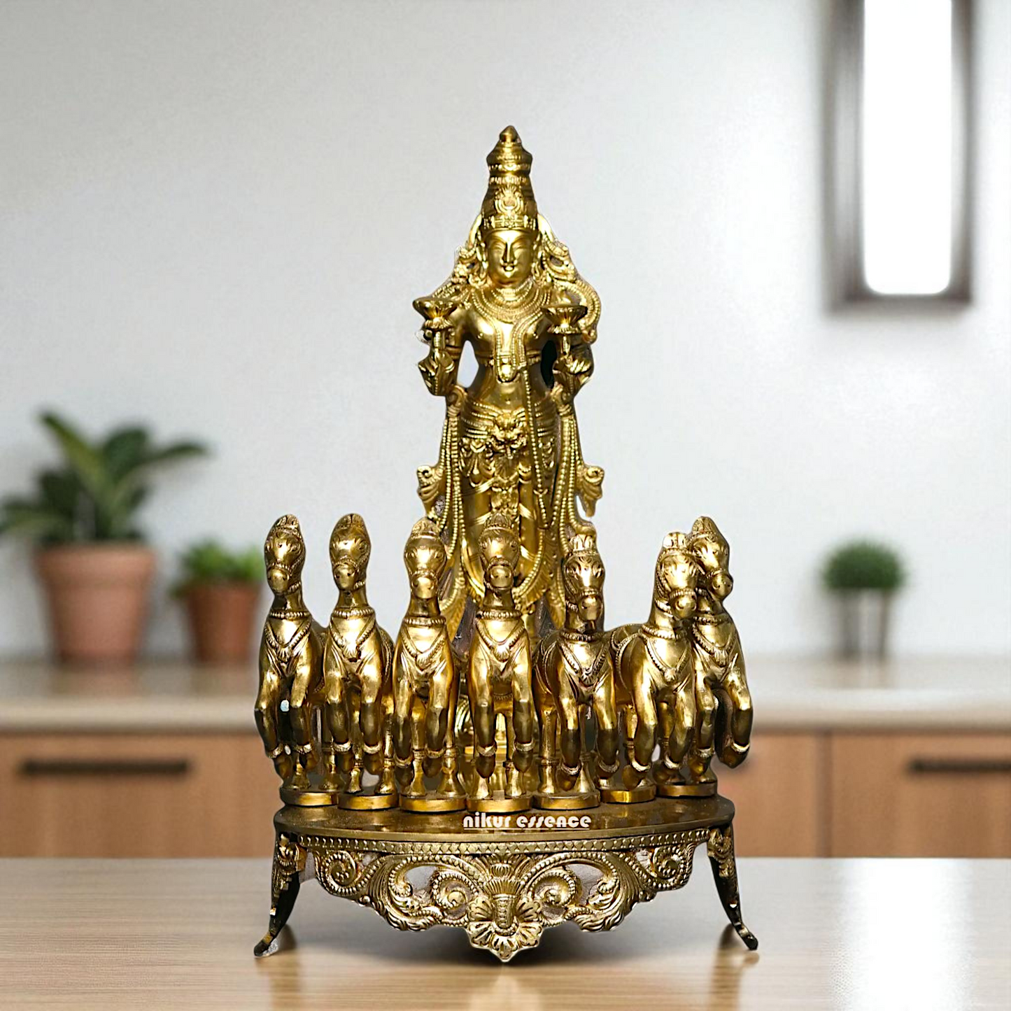 Surya Dev Panchaloha Idol - 15 Inches Nikuressence