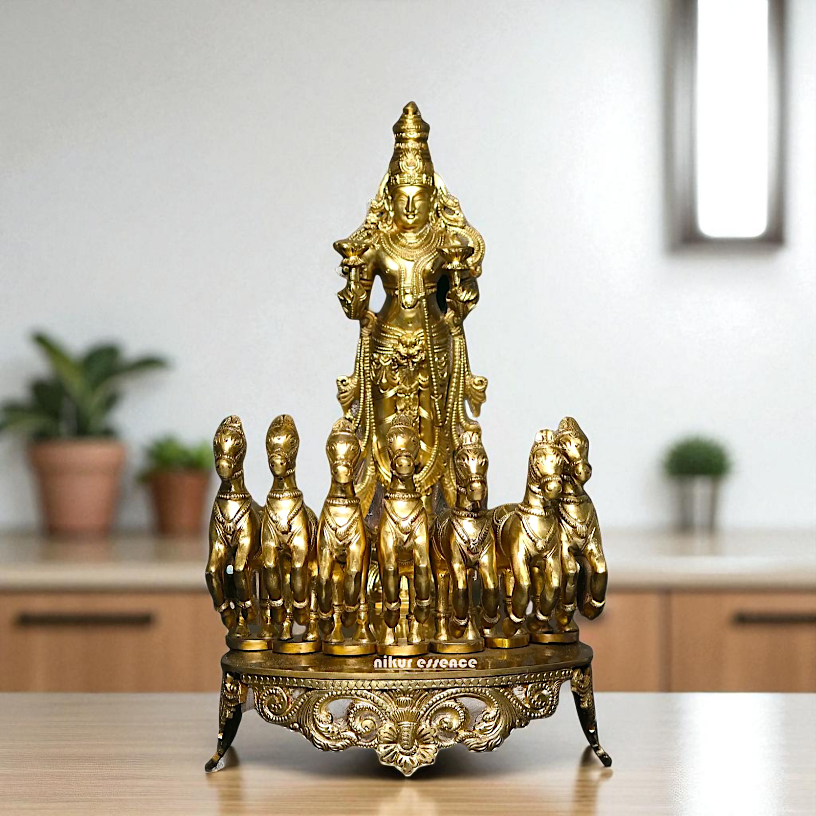 Surya Dev Panchaloha Idol - 15 Inches Nikuressence