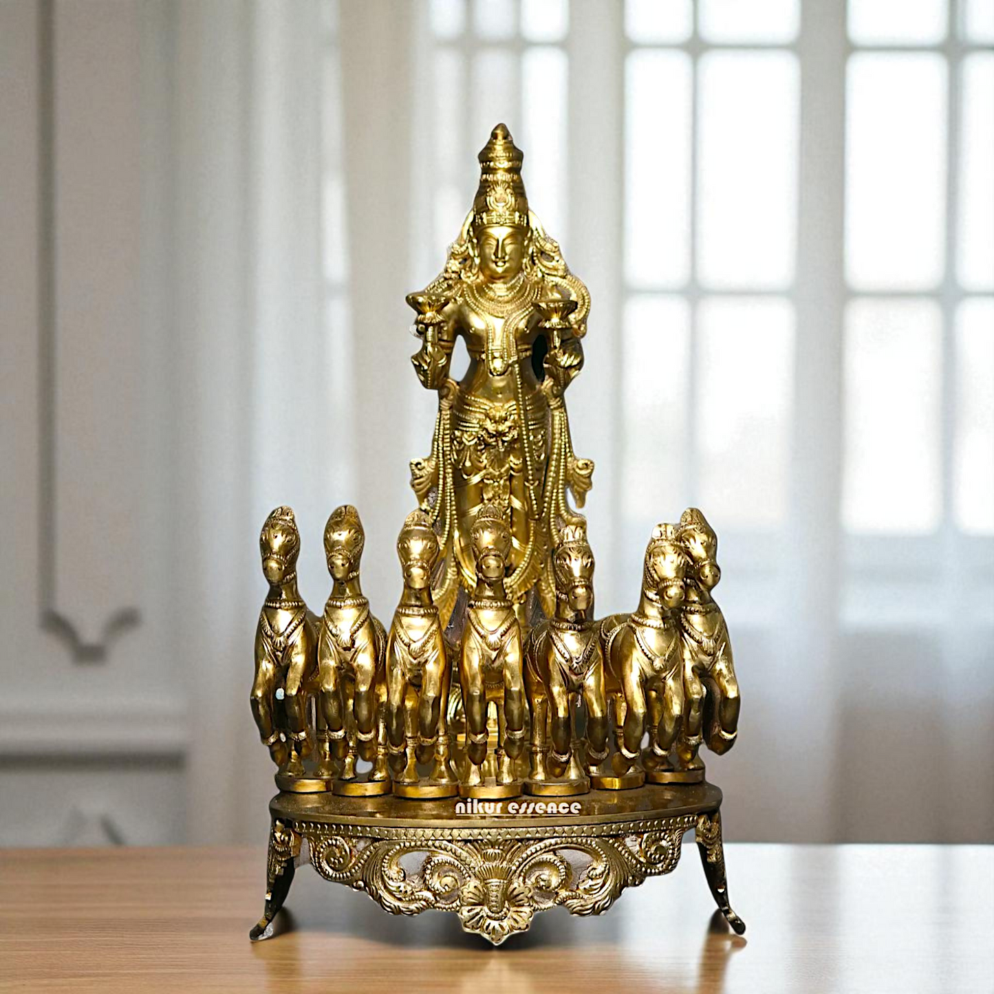 Surya Dev Panchaloha Idol - 15 Inches Nikuressence