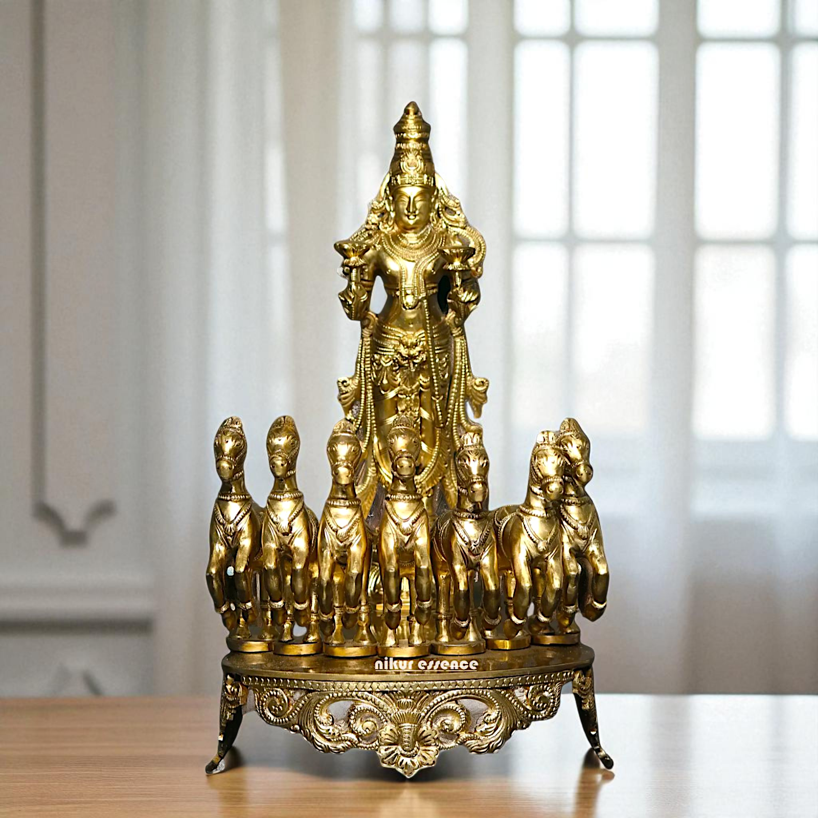 Surya Dev Panchaloha Idol - 15 Inches Nikuressence