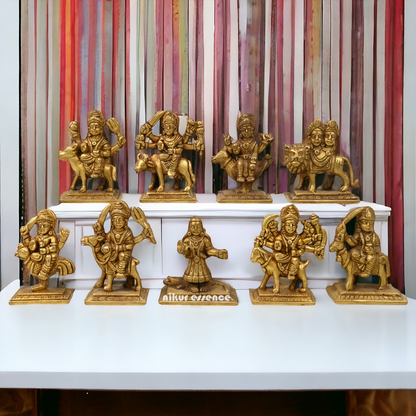 Buy Brass Navdurga Idols- 3 Inch Nikuressence